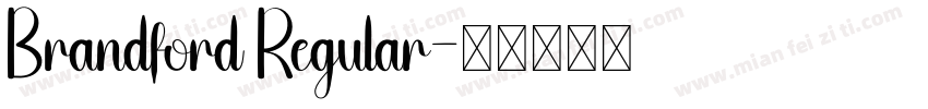 Brandford Regular字体转换